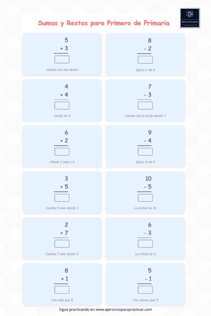 Descubre Ejercicios de Sumas y Restas Primero de Primaria 📚