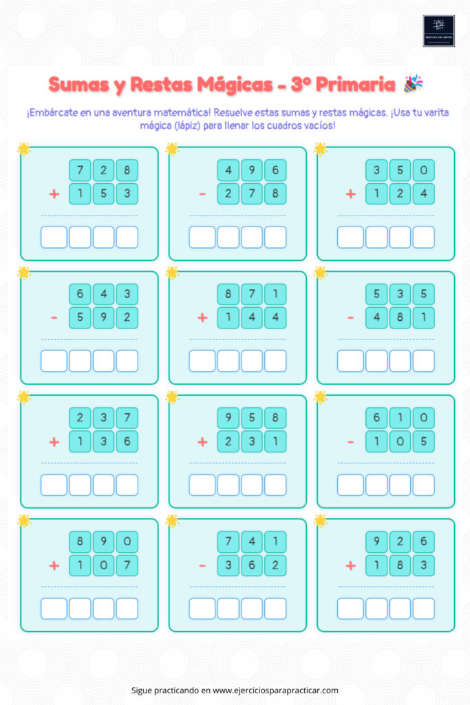 problemas de sumar y restar 3 primaria​