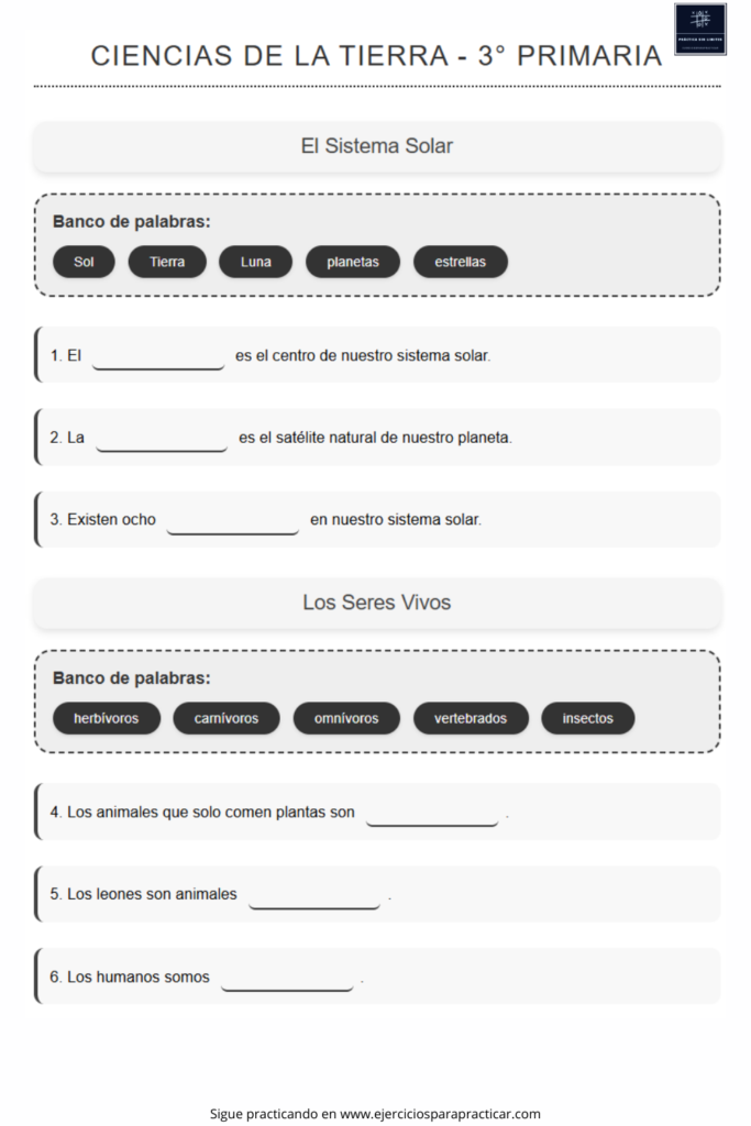 Ciencias naturales tercero de primaria