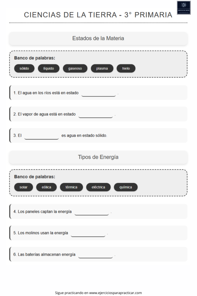 ciencias naturales tercero primaria