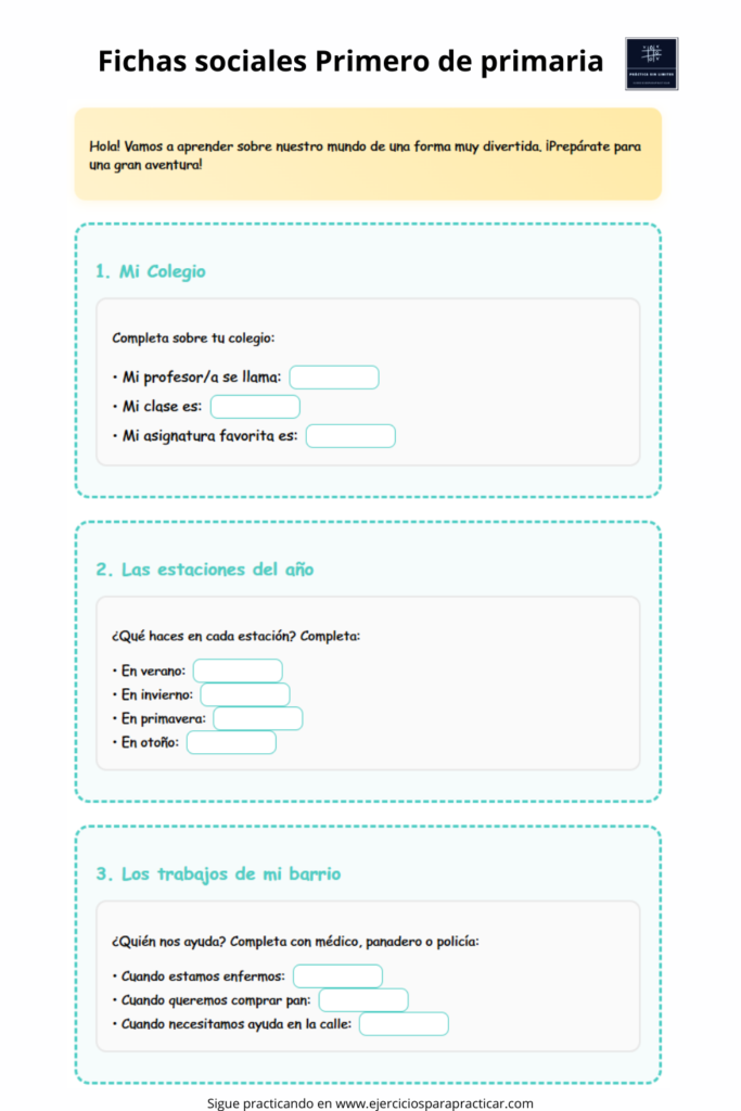 fichas sociales 1 primaria pdf