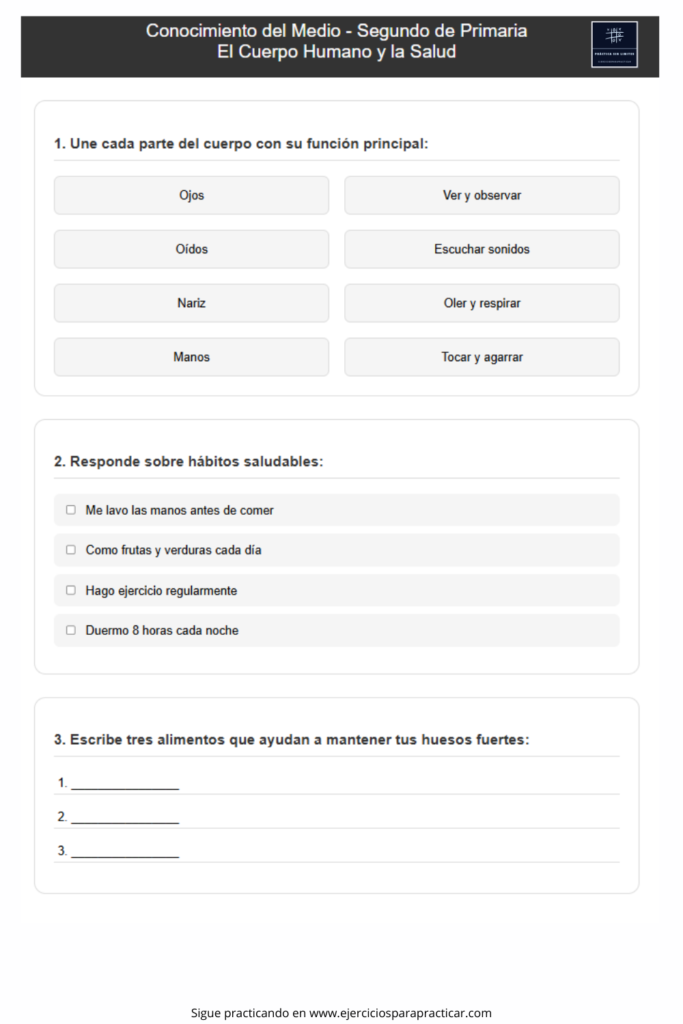 conocimiento del medio segundo de primaria