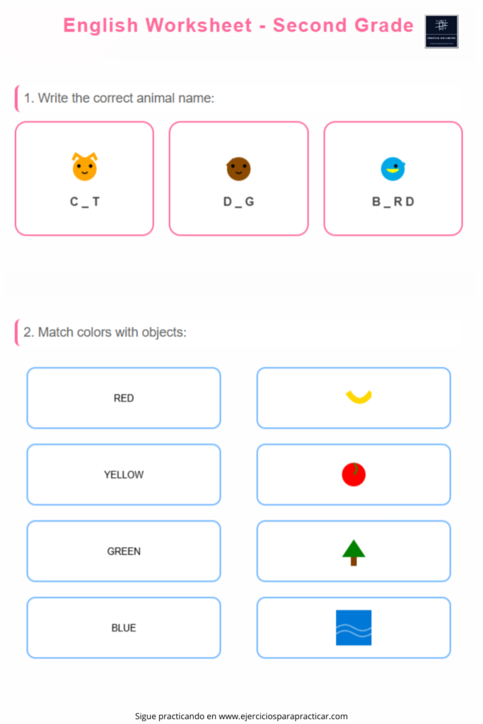 ingles 2 primaria