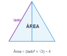 triángulo equilátero formula